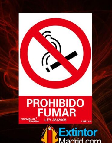 Señal de Prohibido Fumar