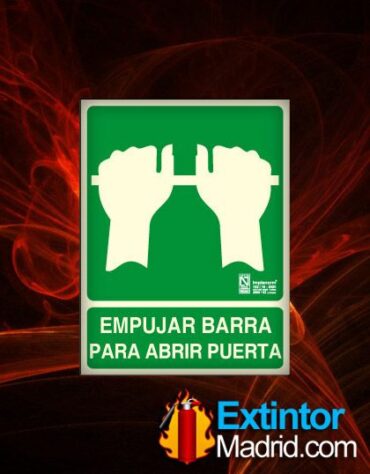 Señal de empujar barra